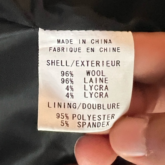 Theory Black Wool Cufflink Button 3/4 Sleeve Professional Suit Blazer Jacket - 8 - Picture 9 of 9